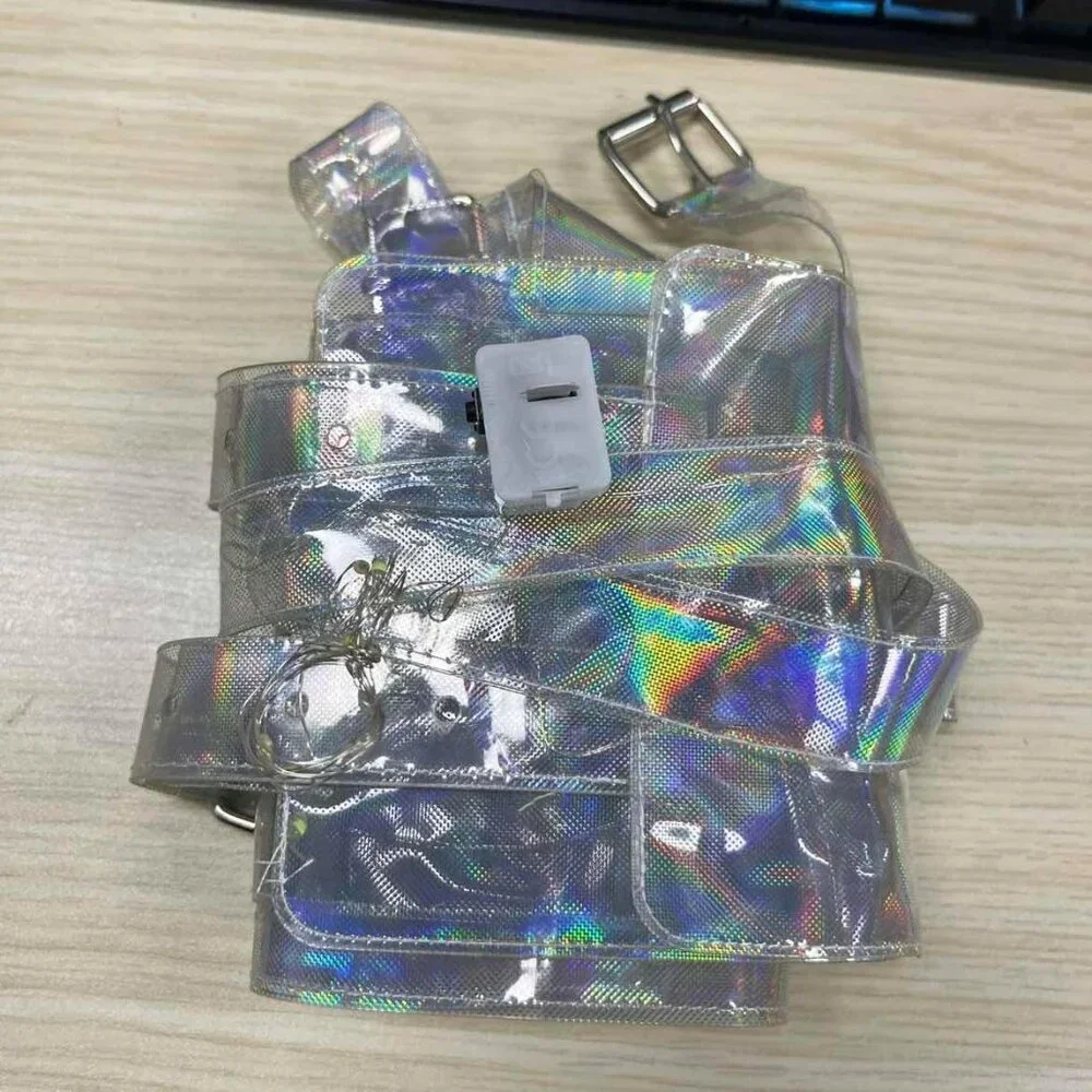 Fashion LED Waist Harness Belt for Women, Adjustable Rave Accessory